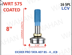 REAR TEETH - 16TH x 3.50"-DIA x 8.00'' - LENGTH -L3