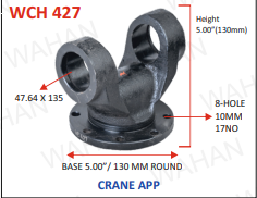 C.H. - 47MM - 5"-H X 5" ROUND X 8-H 10MM - TAURAS /1312