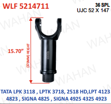 L-FORK-36TH x UJC-52x147 x15.70" - LENGTH