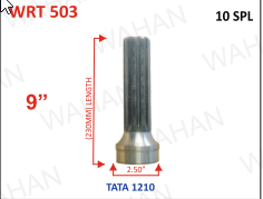 REAR TEETH - 10TH x 2.50"-DIA x 9'' - LENGTH - 1210-K2
