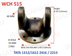C.H. - 46MM X 4.5"-H X 5" ROUND X 6 H 10 MM  - TATA-1312- K3