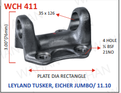 C.H. - 35 x 126 X 3.00”-H X  RECTANGULAR X 4 H ½ BSF - C3