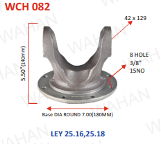 C.H. - 42 x 129- 5.50”-H X 7" ROUND X 8 H 3/8” 
