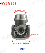 HALF YOKE ASSY - Up Dia-2.44" x Low Dia-3.30" x 4-HOLE x JEEP