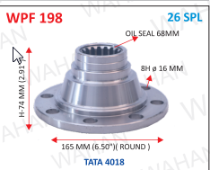 P .FLANGE x 26-T X 6.50" ROUND  X 74MM X 8H x 16 MM X 68MM OIL SEAL - 40.18 - C2