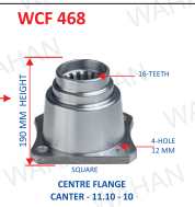 C.F. - 16TH x 190MM-H x SQUARE x 4H - 12MM- E-11.10-XP-L2