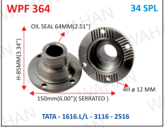 P .FLANGE 34-TH x 6.00" SERR  X 85MM-H X 4H x 12 MM X 64MM OIL SEAL-I2