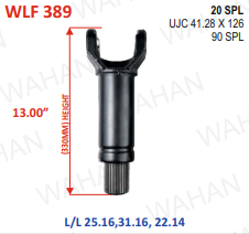 L-FORK-20TH x UJC-41.28x126MM x14" - LENGTH