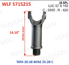 L-FORK-38TH x UJC-57-152 x14.50" - LENGTH