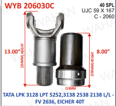 C-2060-40TH-SET-DIA-118.mm - LF-13.00'' & BH-8.00''-COATED-47.68 x 135