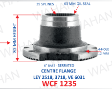 C.F. - 39TH x 80MM-H x 6" XXX x 4H - 12MM-Q4