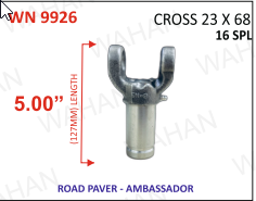 SLEEVE YOKE - UJC - 23X68 x 5.00''- LENGTH x 16TH - PAVER