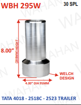 BARREL HOUSING - 30TH x R-490 x 95MM-DIA x HEIGHT - 8" - WELCH DESIGN