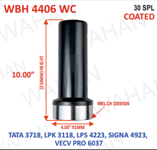 BARREL HOUSING - 30TH x R - 490 x 95MM-DIA x HEIGHT - 10" - WELCH DESIGN - COATED						