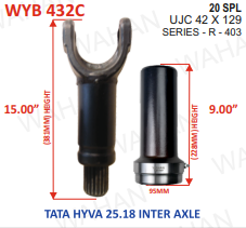 R-403-20-TH-Y-15''& B-9.0'-SET-42-129-4''-DIA-COATED-42 X 129
