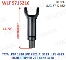 L-FORK-38TH x UJC-57x152 x15.70" - LENGTH