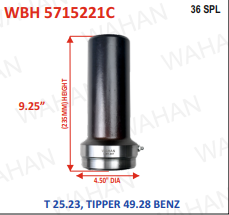 BARREL HOUSING - 36TH x R - 620 x 112MM-DIA x HEIGHT - 9.25" - COATED						