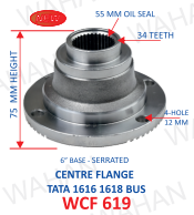 C.F. - 34TH x 75MM-H x 6" XXX x 4H - 12MM - DOME TYPE - OIL SEAL COLLAR 55.mm