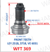 [WFT 369] FT-39TH x 180MM-H x 3.5" DIA x B-6211 - N/MC 2040