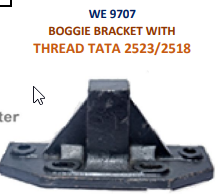 [WE 9707] BOGGIE BRKT W/THRED TATA 2523/2518