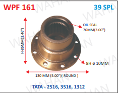 [WPF 161] P.FLANGE 39TH X 5.00" ROUND  X 86MM-H X 8H x 10MM X 76MM OIL SEAL 1312BASE - K1