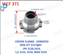 [WCF 371] C.F. - 26TH x 95MM-H x 6" XXX x 4H - 12MM x N/M OIL SEAL 71.60-Q3