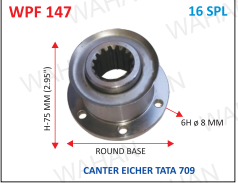 [WPF 147] P .FLANGE 16TH X 4.72" ROUND x 75MM-H x 6H x 8 MM x 909 - N/M- L1