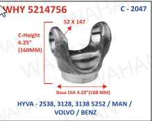 [WHY 5214756] HALF YOKE - UJC - 52 X 147 X 6"-HEIGHT X 108MM DIA-G1