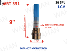 [WRT 531] REAR TEETH - 16TH x 55MM-DIA x 9'' - LENGTH