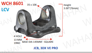 [WCH 8601] C.H. - 5'"  CROSS SIZE - 35 X 106 SARRATED- L-3