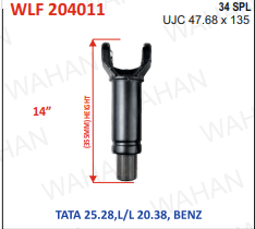 [WLF 204011] L-FORK-34TH x UJC-47.68x135 x13.40" - LENGTH - C-2040
