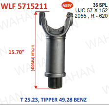 [WLF 5715211] L-FORK-36TH x UJC-57x152 x15.70" - LENGTH - R-620