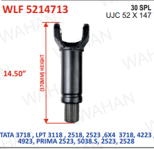 [WLF 5214713] L-FORK-30TH x UJC-52x147 x14.00" - LENGTH