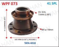 [WPF 073] P .FLANGE  41TH x 6.50" ROUND X 110.MM HEIGHT X 8H X 16MM X 71MM OIL SEAL - C1
