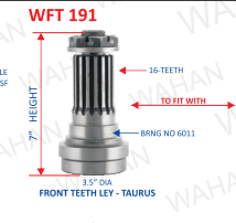 [WFT 191] FT-16TH x 180MM-H x 3.5” DIA x B-6011 - TAURUS