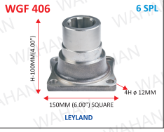 [WGF 406] G.B.F-6TH x 3.94" H x 6.00" SQUARE x 4H x 12MM - I3