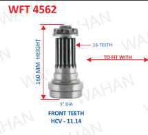 [WFT 4562] FT-16TH x 160MM-H x 3" DIA x CANTER