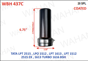 [WBH 437C] BARREL HOUSING - 20TH x R - 325 x 3.50"-DIA x HEIGHT - 6.75" - COATED