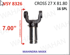 [WSY 8326] SLEEVE YOKE - UJC - 27X81.80 x 6.50''- LENGTH x 16TH - DIESEL-L3