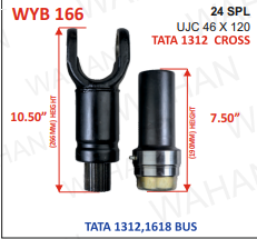 [WYB 166] Y & B - 24TH -LF-10.50'' - BH-7.5'' - OD 84MM - TATA 1312 - 46 X 120