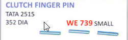 [WE 739] CLUTCH FINGR PIN -352 LONG