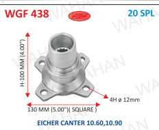[WGF 438] G.B.F-20TH x 3.94" H x 5.00" SQUARE x 4H x 12MM 