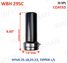 [WBH 295C] BARREL HOUSING - 30TH x R - 490 x 95MM-DIA x HEIGHT - 7.75" - COATED - A2					