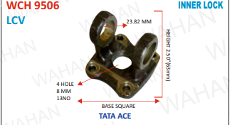 [WCH 9506] C.H. - 23.82MM x 2.50”-H x SQUARE x 4 H 8 MM -ACE