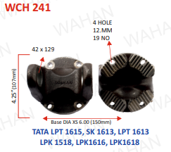 [WCH 241] C.H. - 42x129-4.25"-H X 6" SERR X 4 H 12.MM  - MSL - BS 4- D1