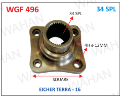 [WGF 496] G.B.F-34TH x 2.91" H x SQUARE x 4H x 12MM - EICHER-T-16-O/M