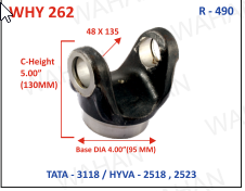 [WHY 262] HALF YOKE - UJC - 48 X 135 X 5.50"-HEIGHT X 4" DIA