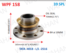 [WPF 158] P .FLANGE  39TH X 6.5" ROUND  X 88MM-H X 8H X 16MM X 70MM OIL SEAL - T-40.18 