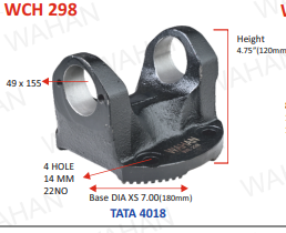 [WCH 298] C.H. - 49 x 155- 5"-H X 6" ROUND  X 4 H 12.MM 