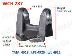 [WCH 287] C.H. - 48 x 135 -5.25''-H x 7" SERR x 4 H 15 MM - D1